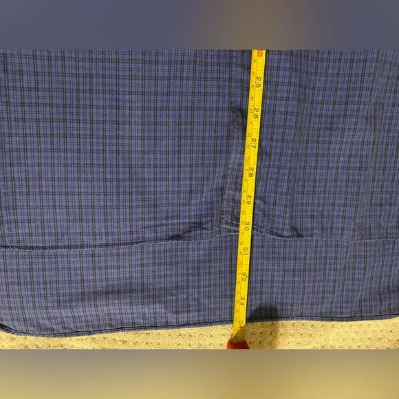 Coach Men's Blue Checkered Casual Shirt - Picture 9 of 13